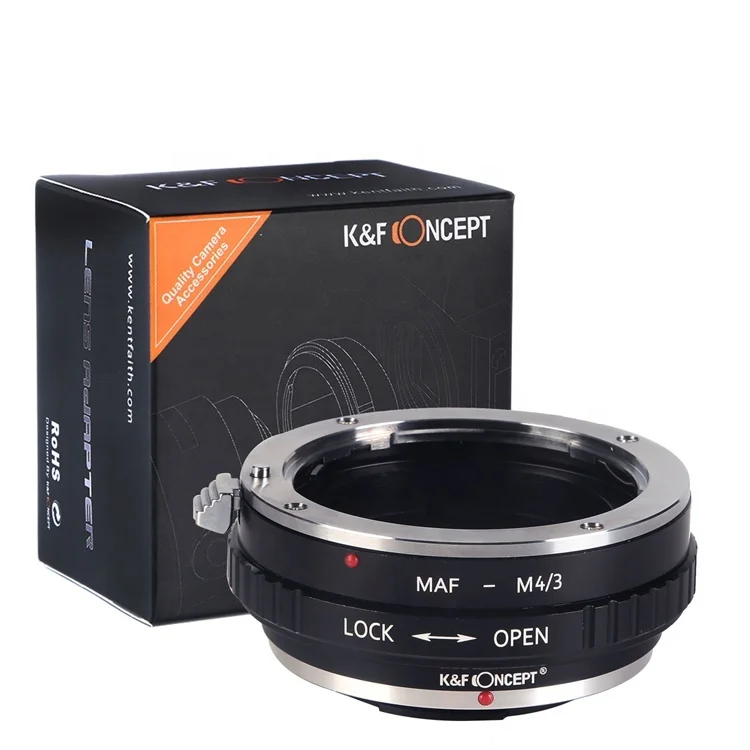 Адаптер крепления объектива KF Concept 4/3 для объектива Minolta Mount для корпуса камеры Micro 4/3