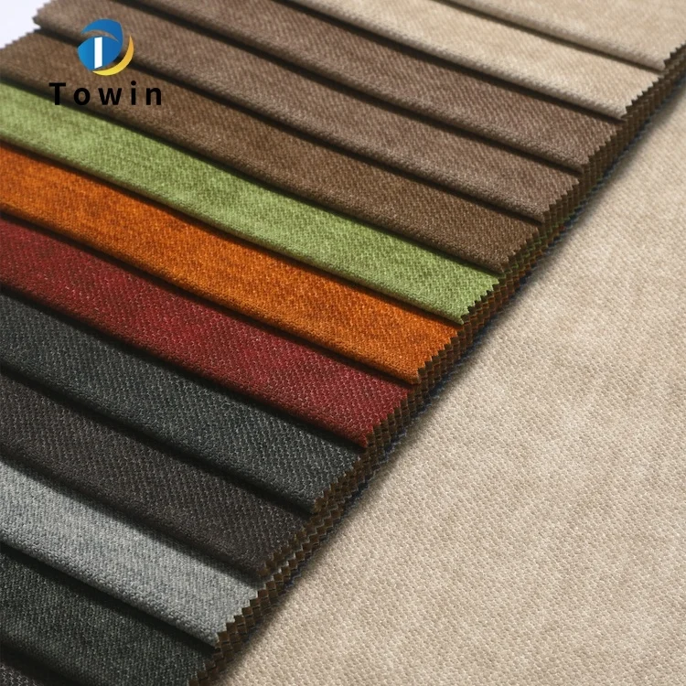 Medium weight embossing sofa cloth couch cover printing warp knitted polyester fabric