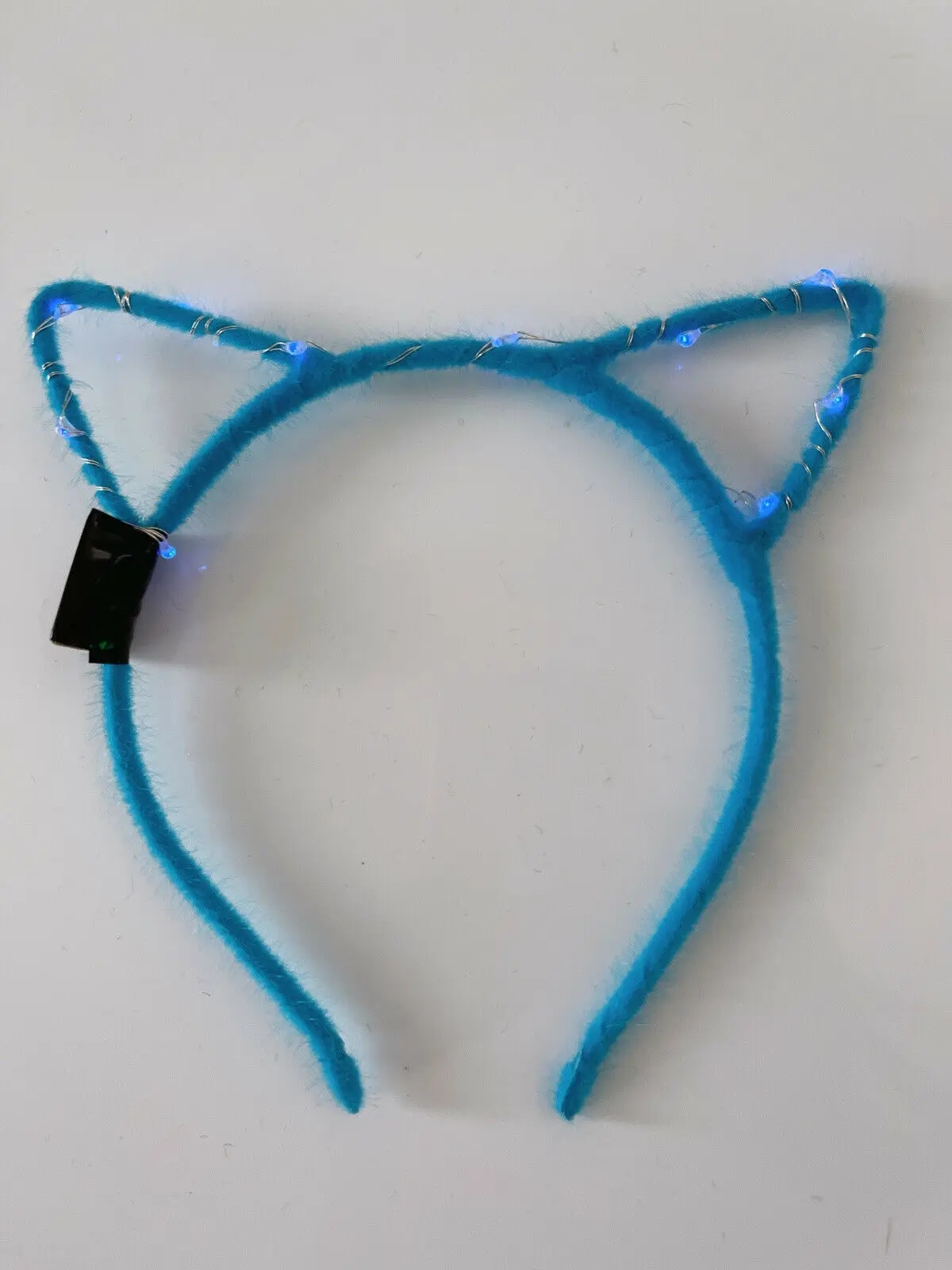 Women Girl LED Glow Light Up Cat Kitty ears Party Hair head band hoop Hairband