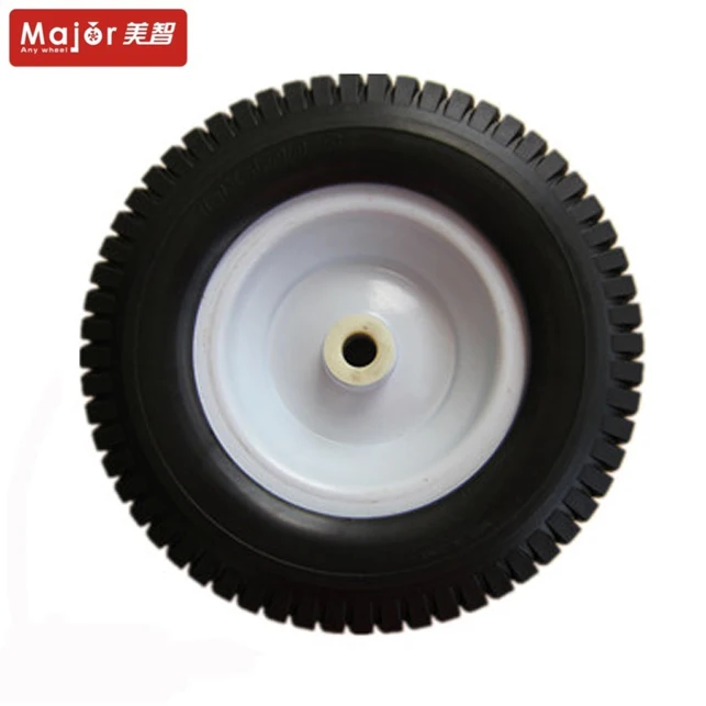 16 Inch Pu foam Filled Folding Wagon Lawn Mower Wheels Go Kart Wheel Tires