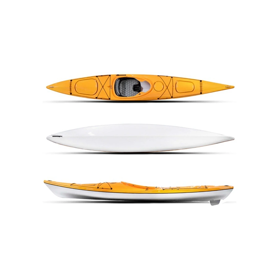 Attractive Price Plastic Single Kayak New Type Plastic Kayak Canoe Sit in Canoe Kayak for Fishing