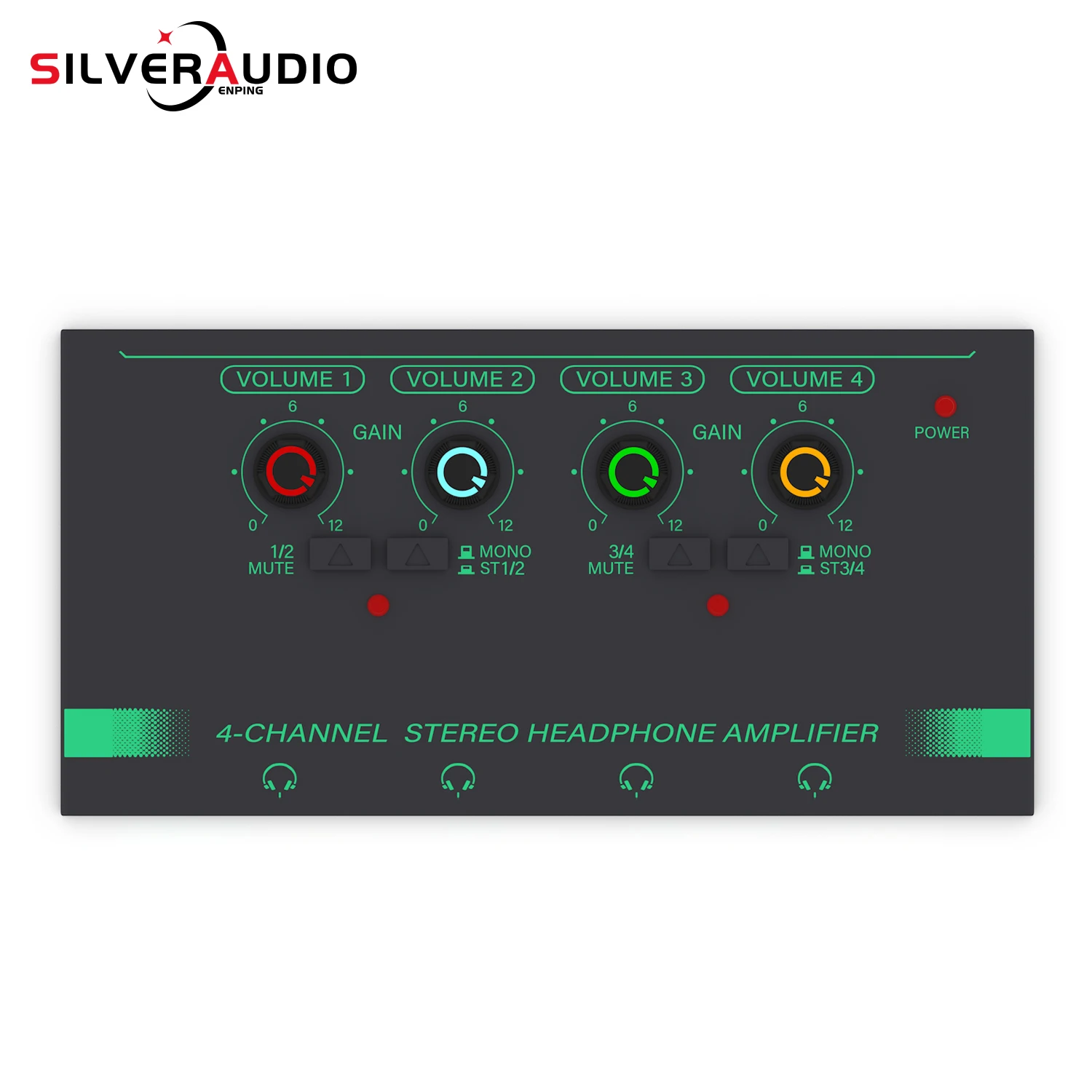 GAX-PX400 New 4-Channel Mini Stereo Mixer Audio OEM/ODM Ultra Low Noise Line Amplifier USB Powered Output Device Mixer