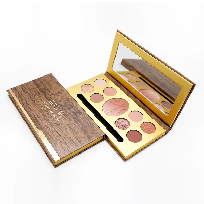 Offer OEM&ODM Brighten Pigment Shiny Eye Shadow Palette High Quality Plastic Pack Bright Pink Romantic Shine Eyeshadow Palette