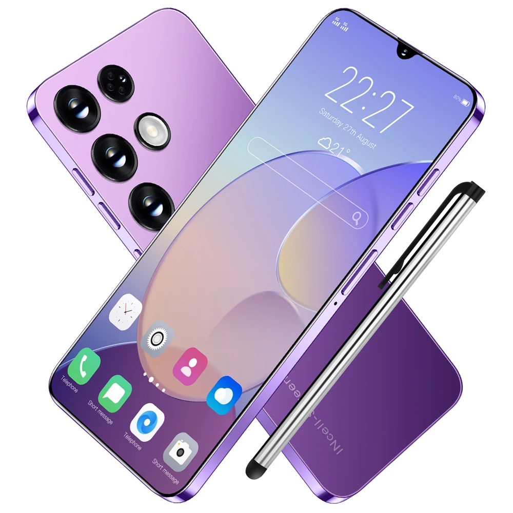 S22 Ultra 6.8 Inch Smart Phone Hot Selling Cellphone Game Mobile Phone 5G LTE Google Play WIFI Deca Core 16GB RAM 512GB ROM GPS