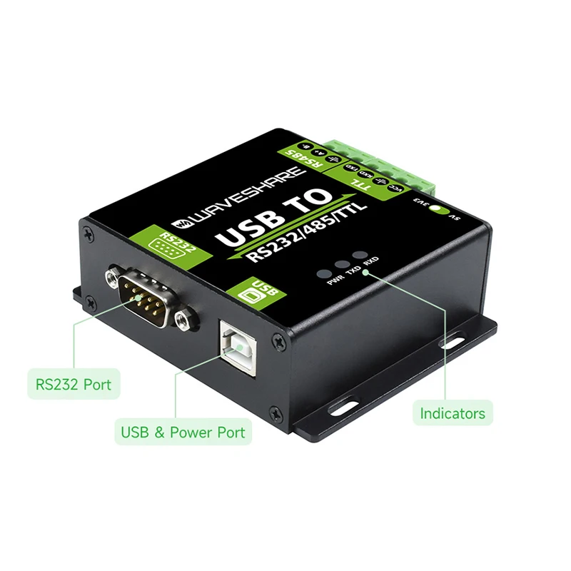 PACKBOX USB To RS232/485/TTL Interface Converter Industrial Isolated With Original FT232RL / CH343G TVS For Windows 10/8/7/XP