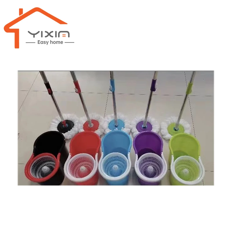 Best selling round splayed mop replacement mopper cleaning mop and bucket set 360 rotating bucket mop