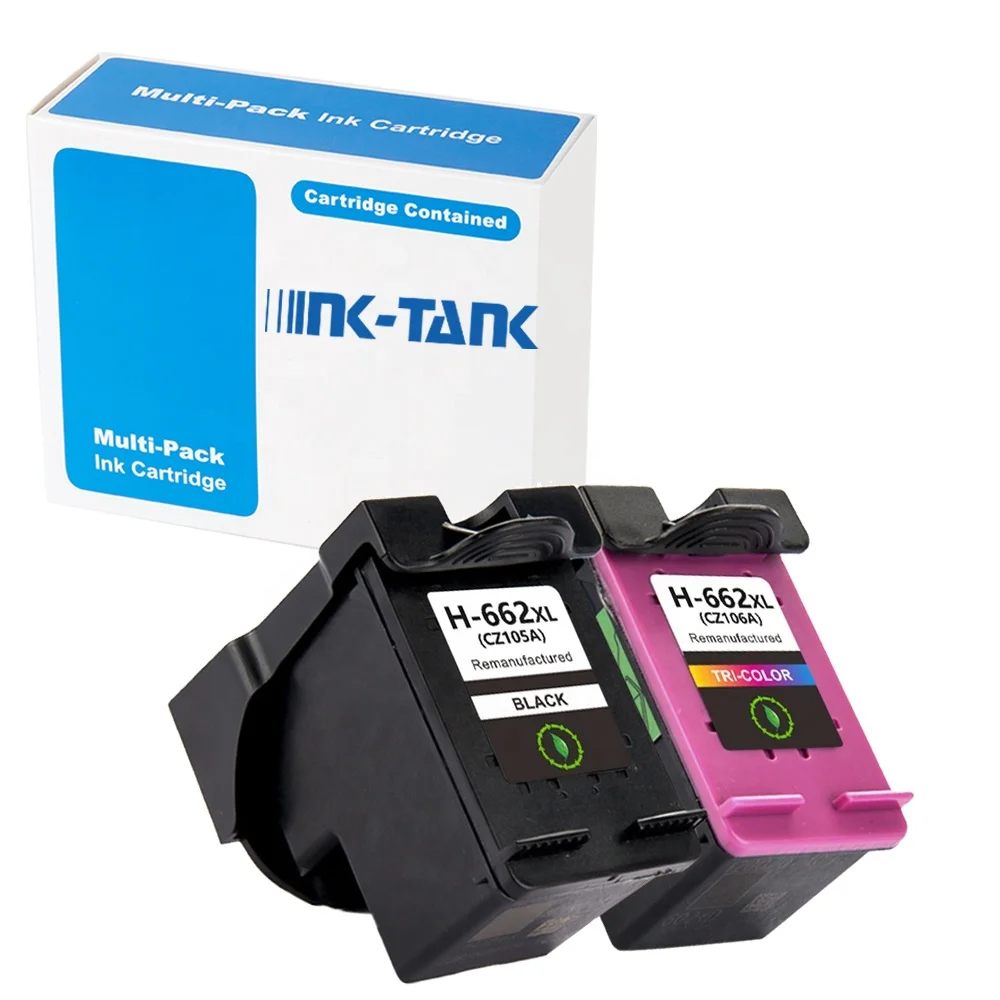 INK-TANK 662 662XL Premium Cartuchos Remanufactured Ink Cartridge for HP662 For HP Deskjet Ink Advantage 1015 3545 3516 Printer
