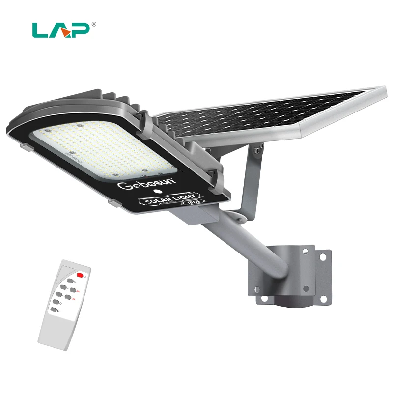 LAP High quality outdoor ip65 waterproof 12v 300w 500w solar led street light with pole price list