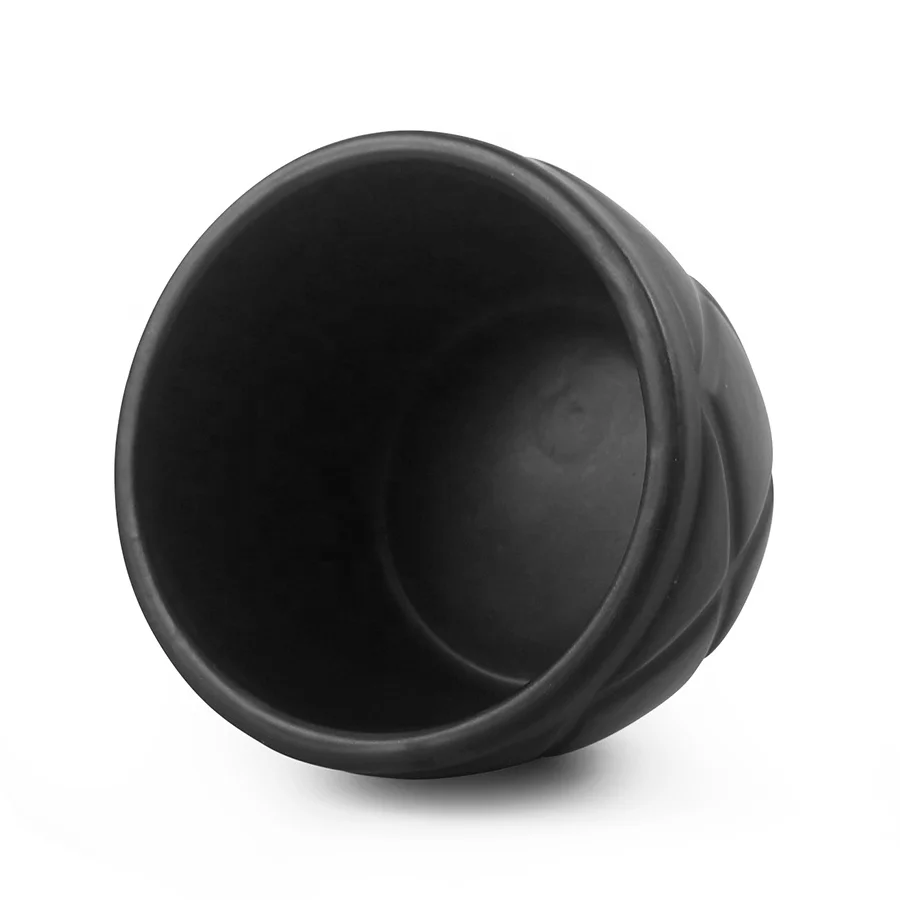 Modern  Black Ceramic Cactus Pot Small Flower Pot Stoneware Succulent Plant Pot for Garden Home Decor