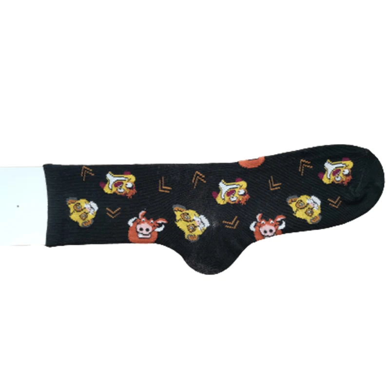 Wholesale The Lion King Socks Hot Sale Popular Fashion Cute Cartoon Breathable Cotton Crew Couples Sock
