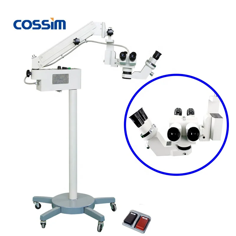 JXT-X-4 Neurosurgery Operation Ophthalmic Eye Surgery Microscope with Assistant Lens & Foot Pulley Control for Surgical Teaching