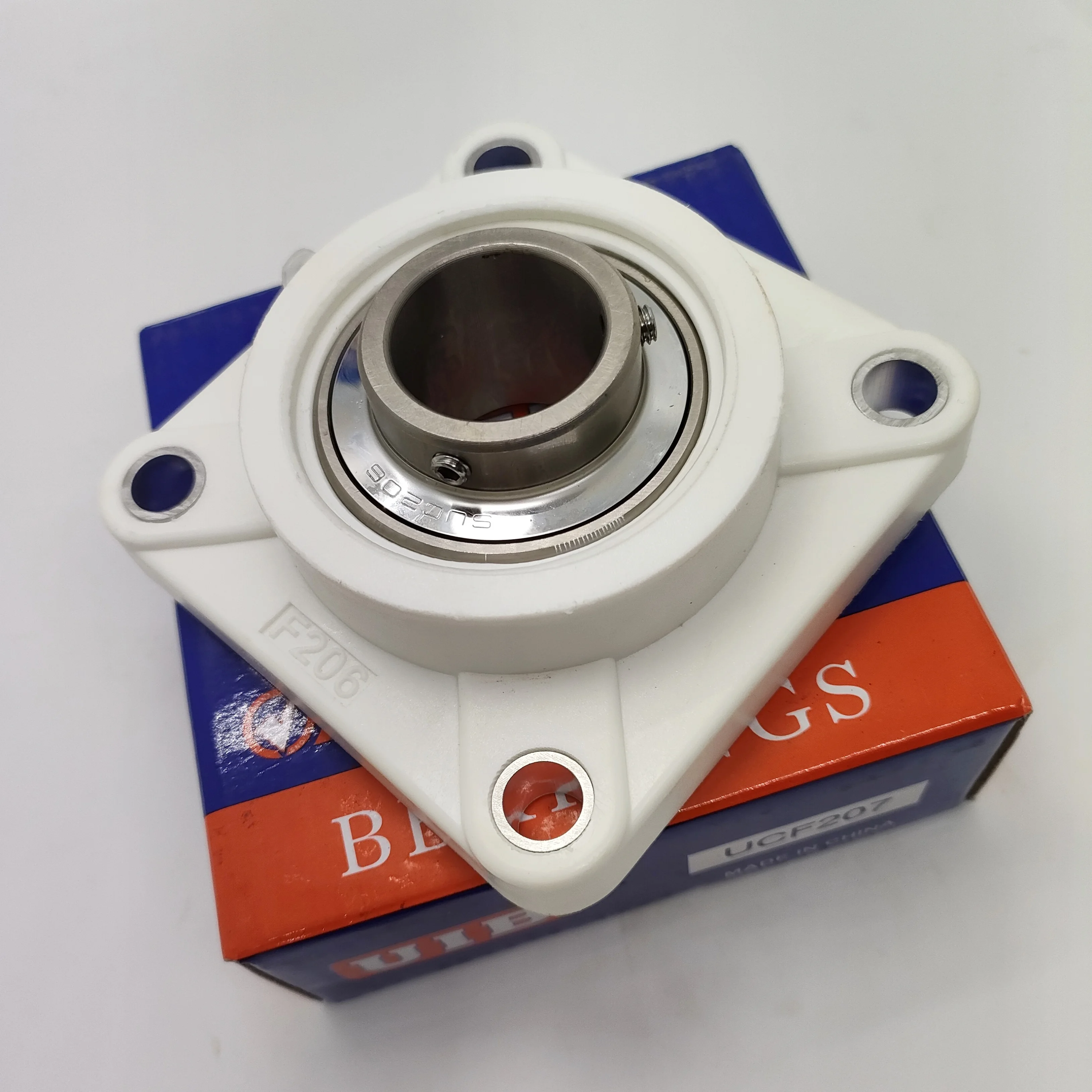 SUCF207 Plastic Housing Bearing  Stainless Steel Material Pillow Block Bearing stainless bearing