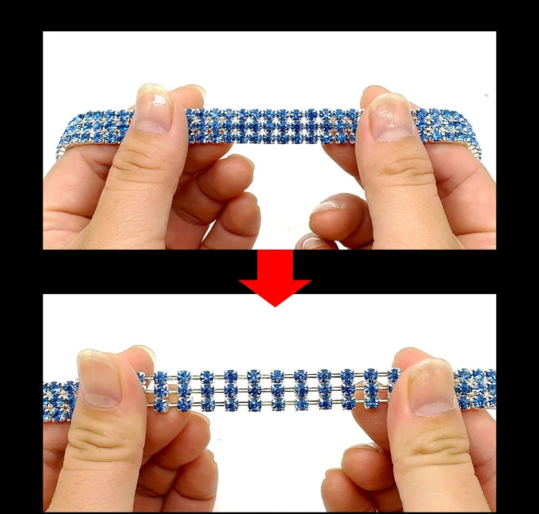 New Heart Shaped Cat and Dog Necklaces Crystal Pet Collar