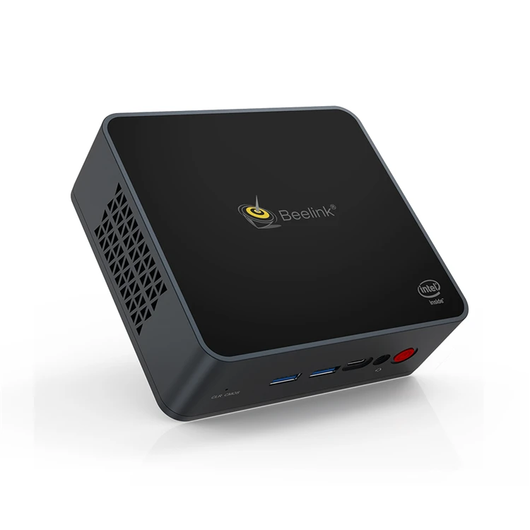 Intel Celeron J4125 Quad Core DDR4 8GB 128GB 256GB SSD Win 10 Beelink GK55 Mini PC with 1000M 2 LAN Wifi BT