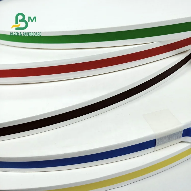 Biodegradable Size 15mm 60gsm colored straw paper roll for making straw