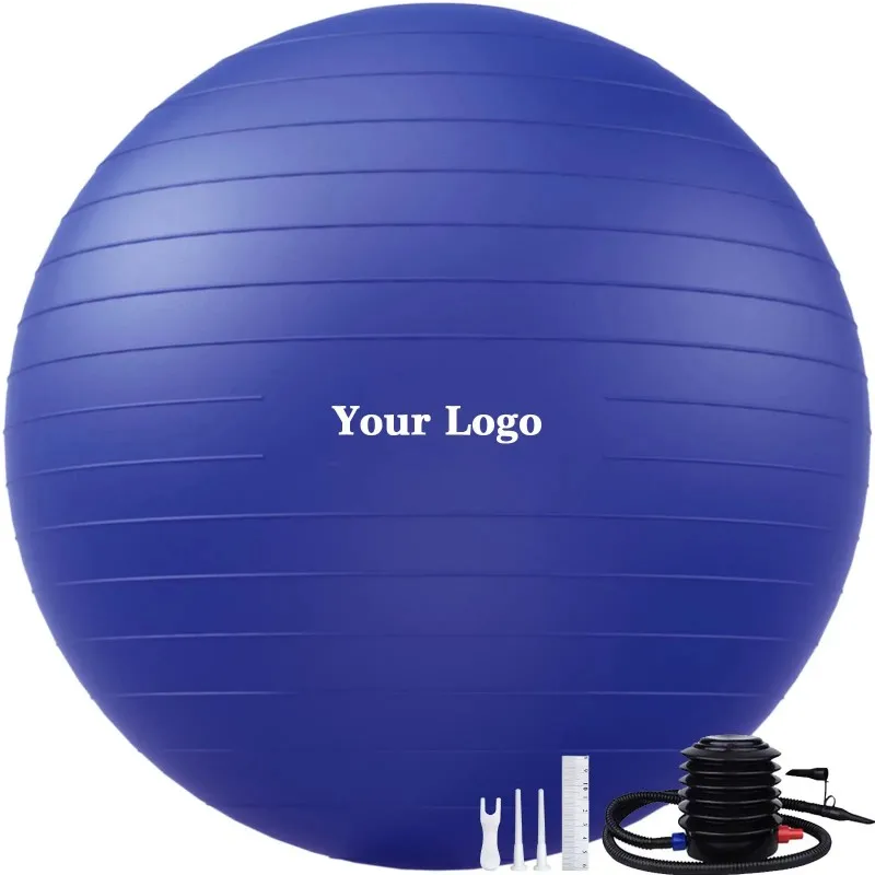 Durable PVC Yoga Ball Exercise Ball Custom Logo Fitness Ball