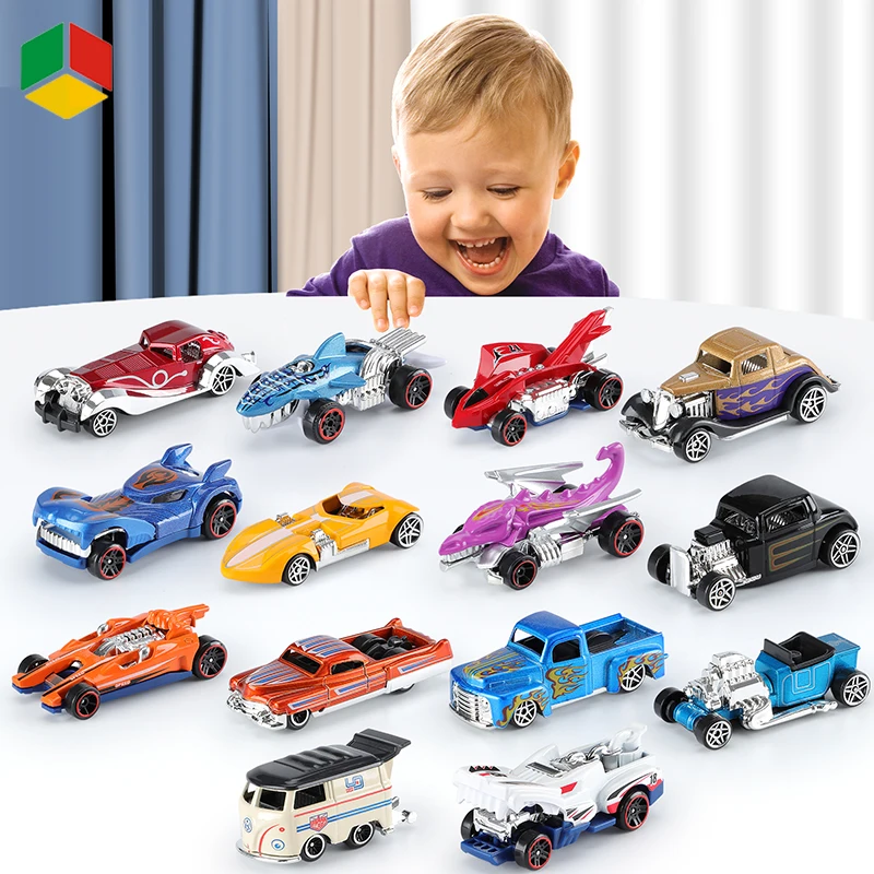 QS Newest Variety Styles Kids Mini Metal Alloy Free Wheels Sliding Toy Car Racing Mini Metal Car Model Toy