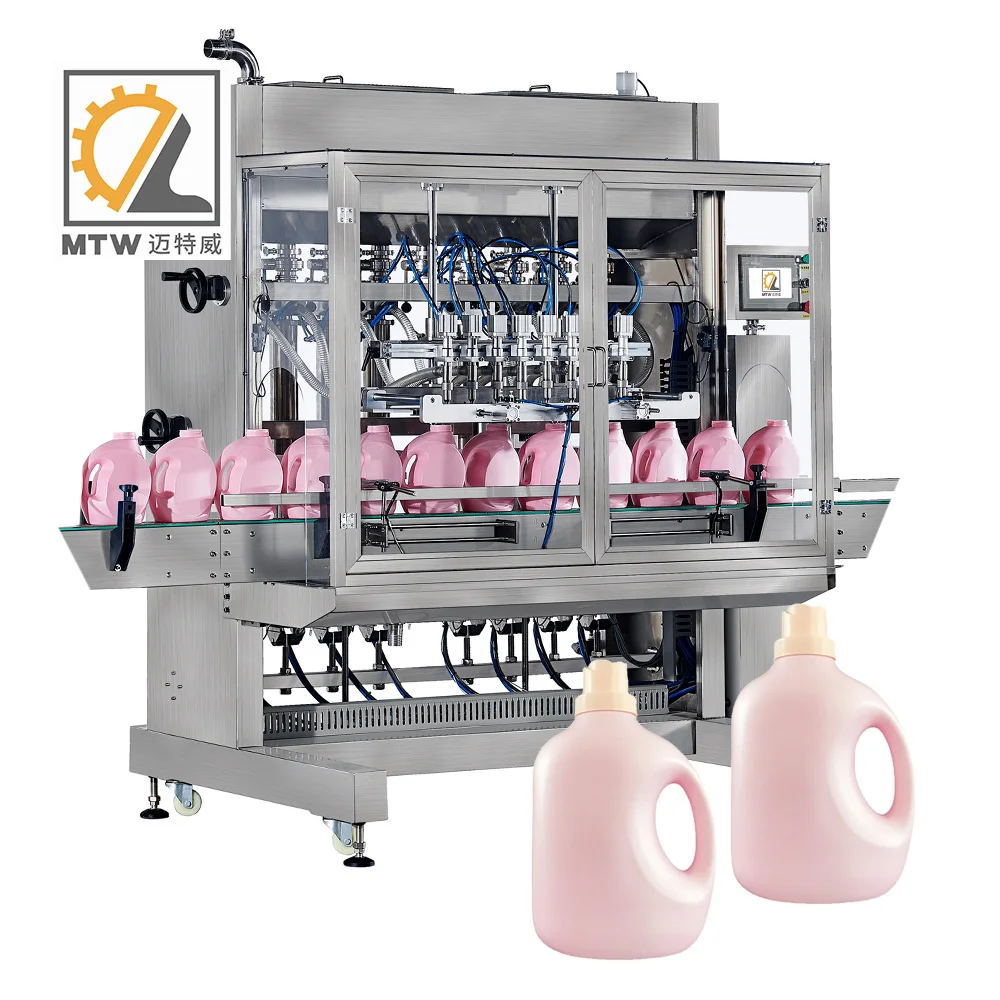 MTW Professional Factory Automatic Sensor Jar Body Bath Cream shampoo hand soap liquid detergent Filling Machine