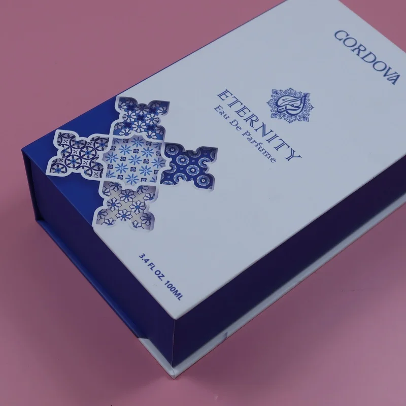 Custom Color Cardboard  Magnetic Box for Essential Oil 50ml Perfume Packing Box Paper Luxury Packaging Gift Box With logo