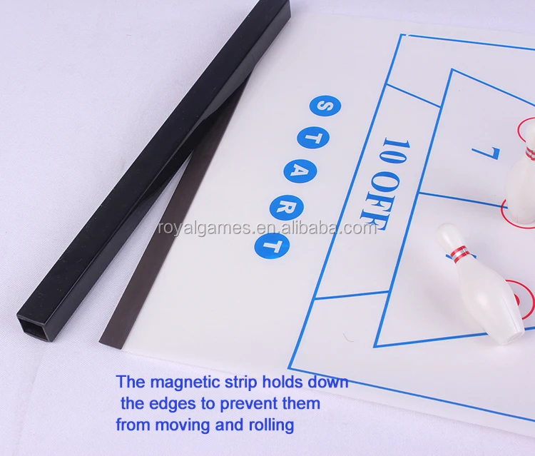 New Design Patented Rolling Desktop Multi Game 3 in 1 Curling Shuffleboard Bowling Table Game with Magnetic Side