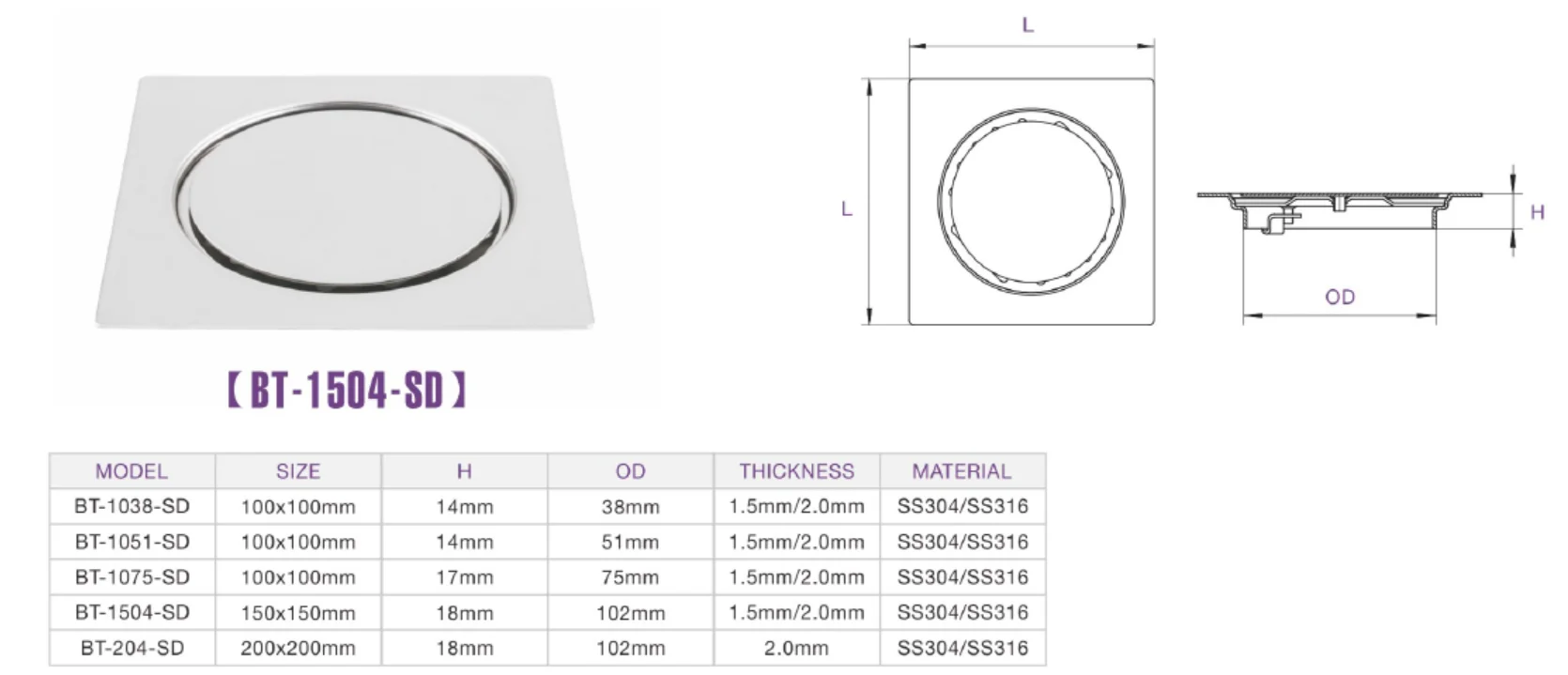 Toilet Floor Drain Can Be Connected To Washing Machine Water Pipe  Square Floor Drain
