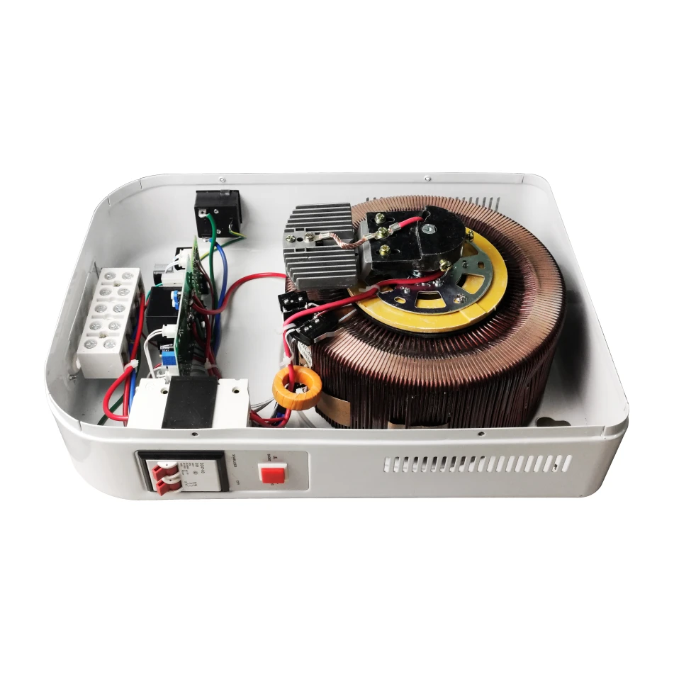 Wall mounted Servo Motor Control 10kva 150v-250v Svc Avr Voltage regulator Stabilizer for home