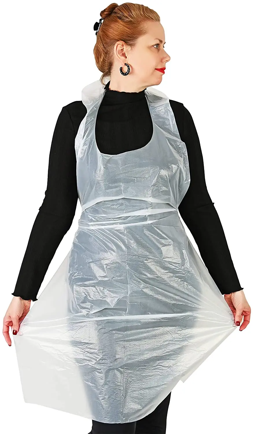 New Design HDPE LDPE Custom Medical Transparent Thick Waterproof Disposable Pe Apron