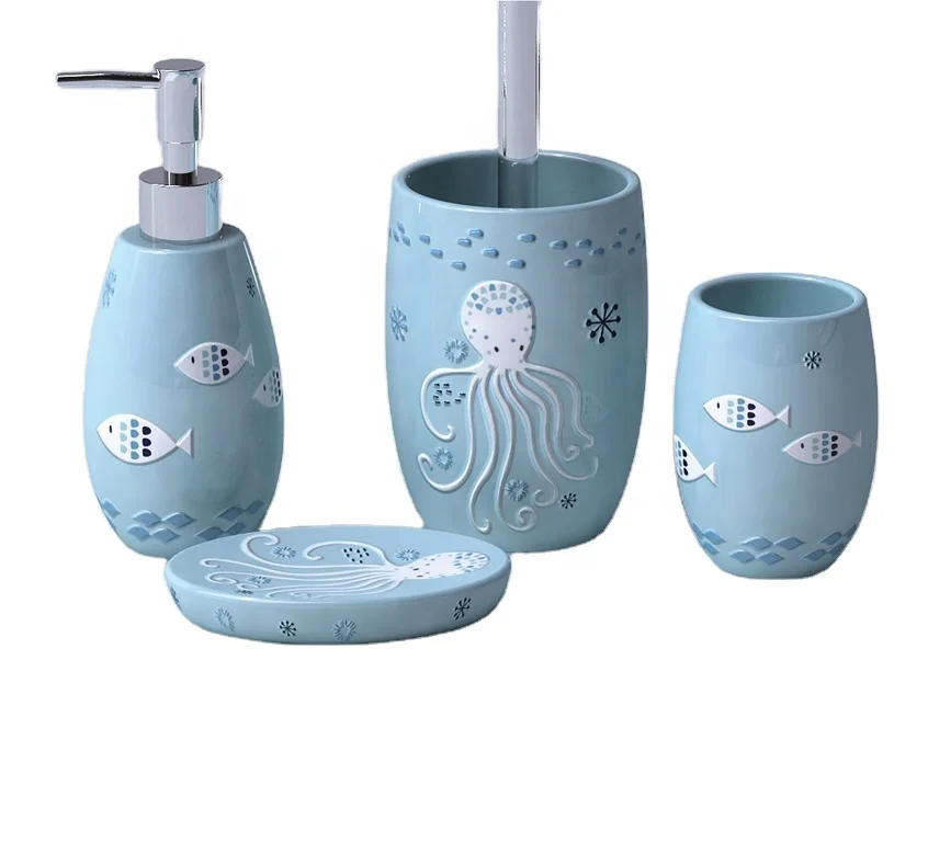 Car shape Painting&Spraying Resin Bathroom Article Accessories Set designers bathroom set