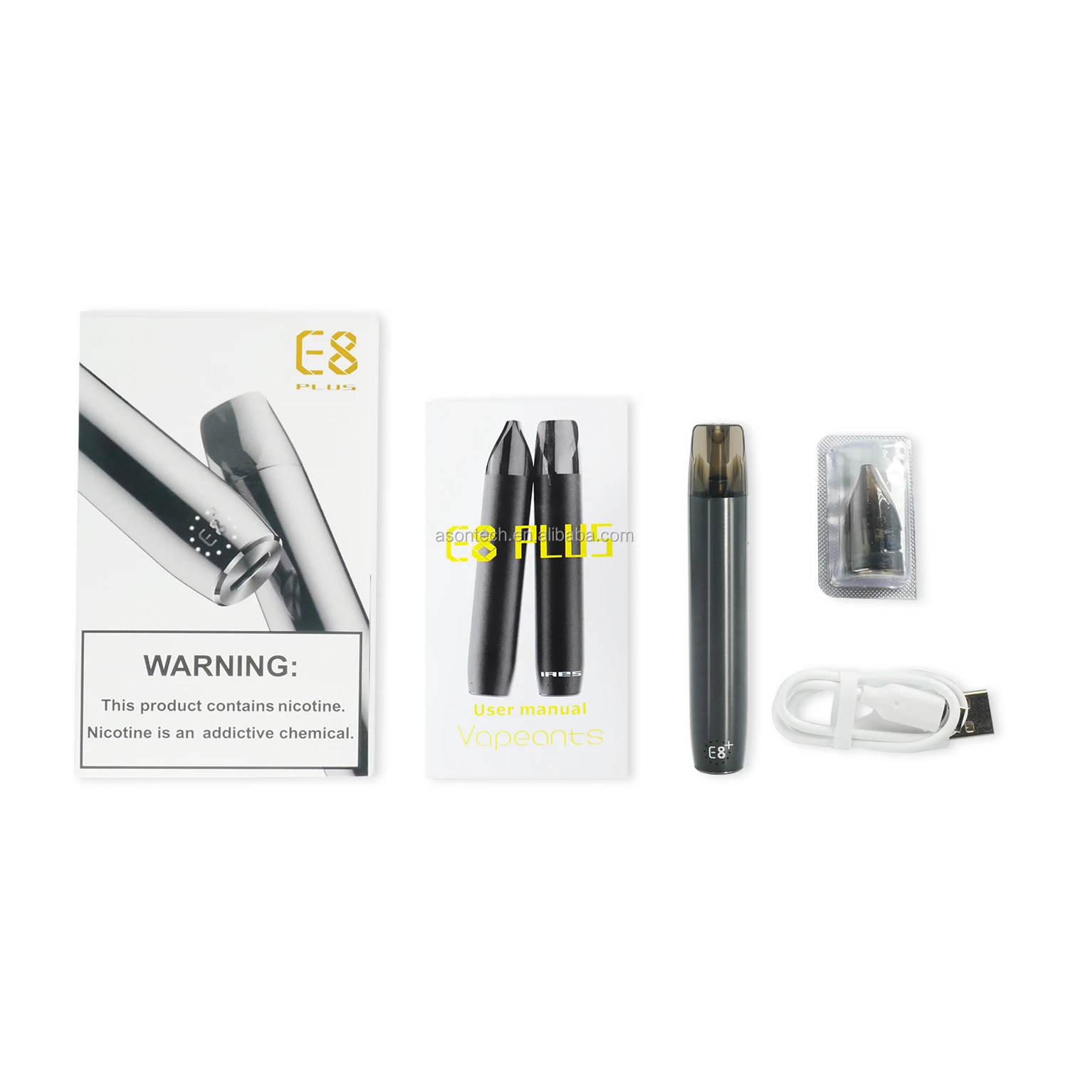 
2020 Hot selling E8 PLUS Pod System 1.2ml Refillable E-cigrette 
