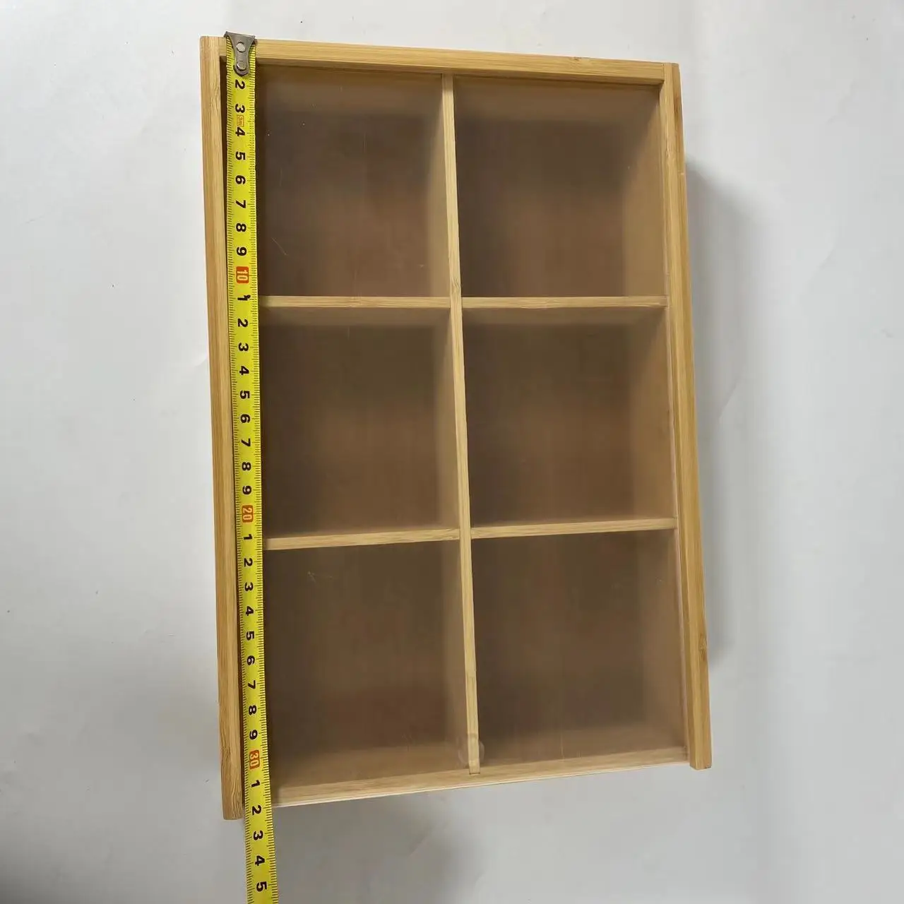 Multi-functional Natural Bamboo Tea Box Holder for Tea Bags Organizer