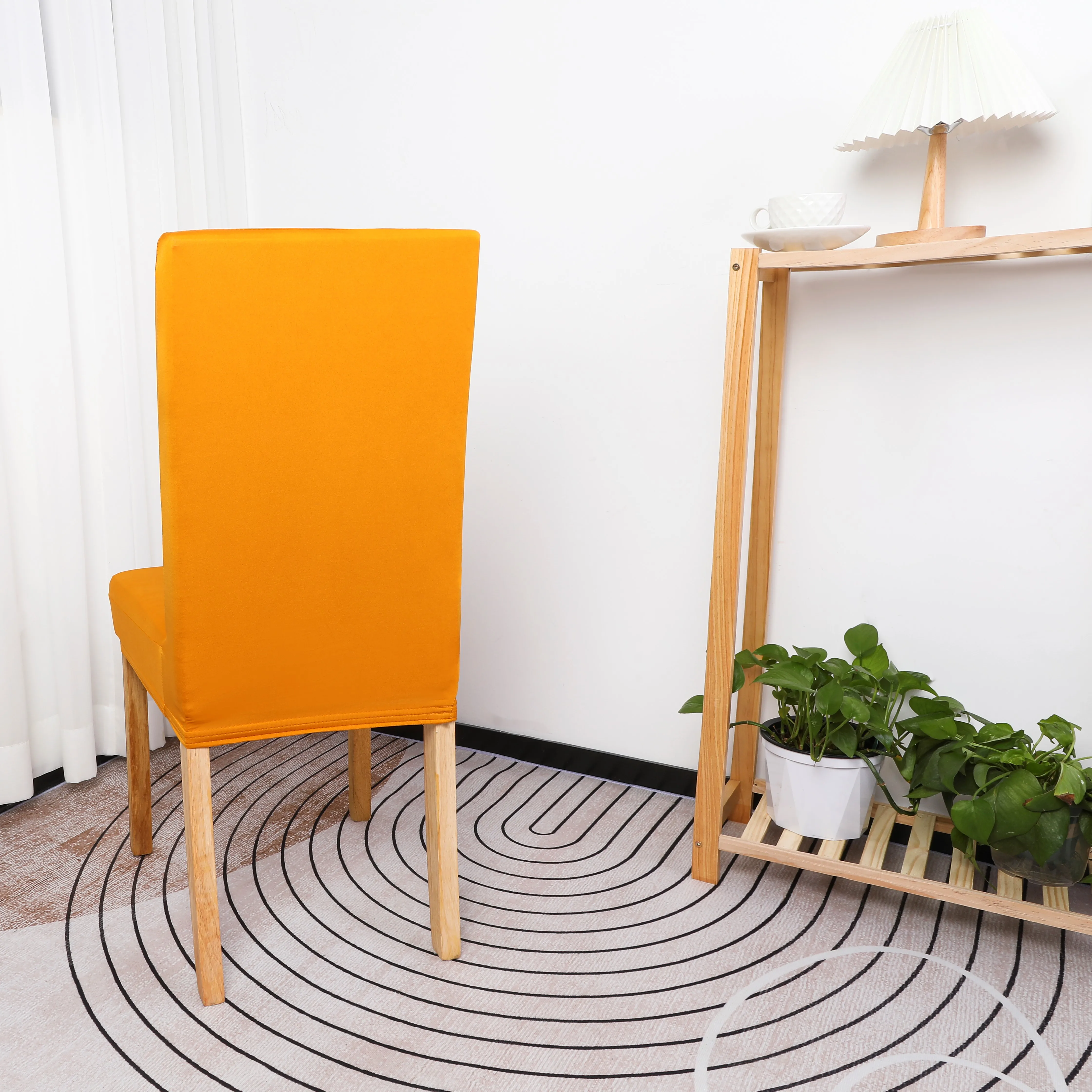 Four Seasons General Hotel Half Bag Chair Cover Modern Simple Factory Direct Supply Solid Color Elastic Chair Cover