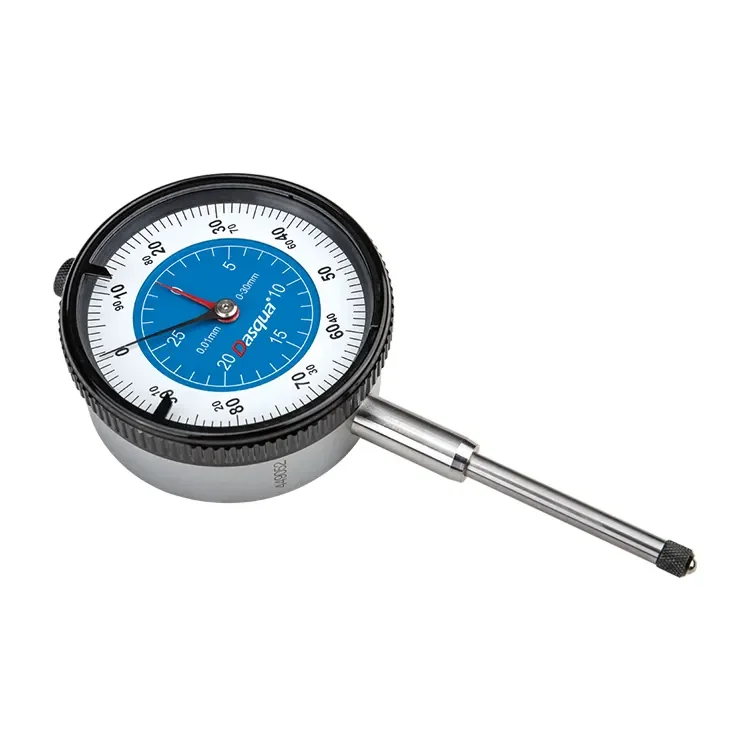 Dasqua High Quality 0-20mm 0-25mm 0-30mm 0-50mm 0-80mm 0-100mm 0.01 Graduation 2 Years Warranty Dial Indicator Measuring Tool