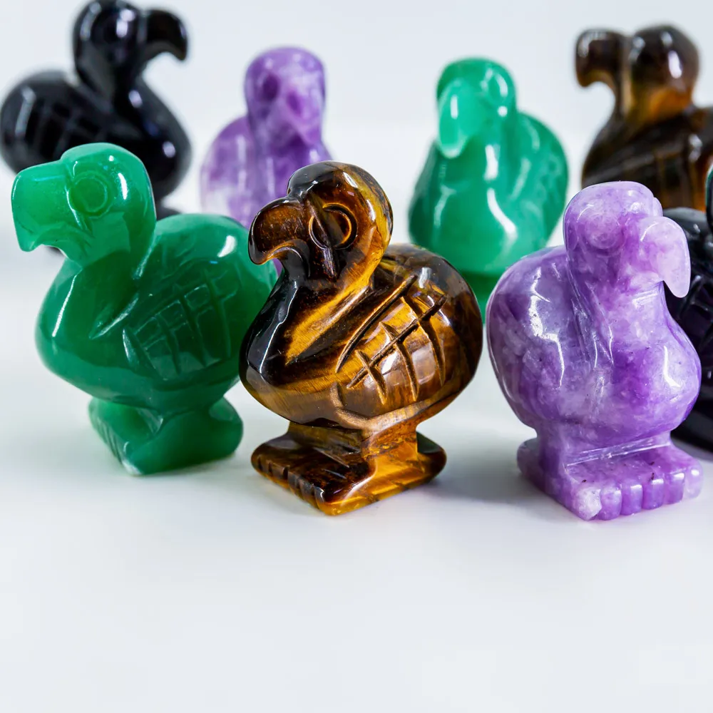 Wholesale Natural High Quality Reiki Dodo Bird Healing Crystal Animal Stones Hand Carved