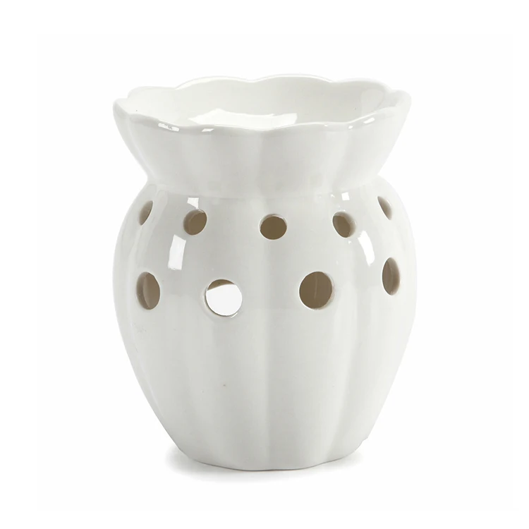 Household Home Decor Ceramic Hollow Tealight Candle Holder Essential Oil Incense Aroma Diffuser Furnace Incense Burner Holder