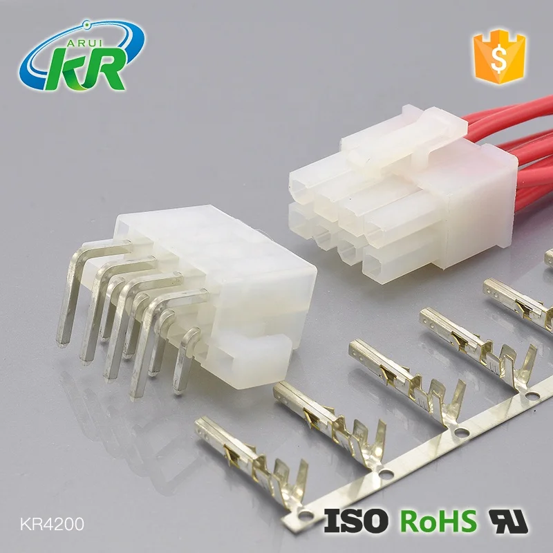 KR4200 4.2mm Pitch mini-fit ATX 5557 Female Male 2 3 4 5 6 Pin Wire to Board Electric Speaker Cable Connectors