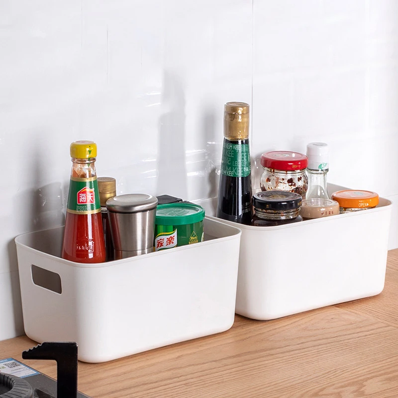 Insha on PP white sundries Storage box for Kitchen
