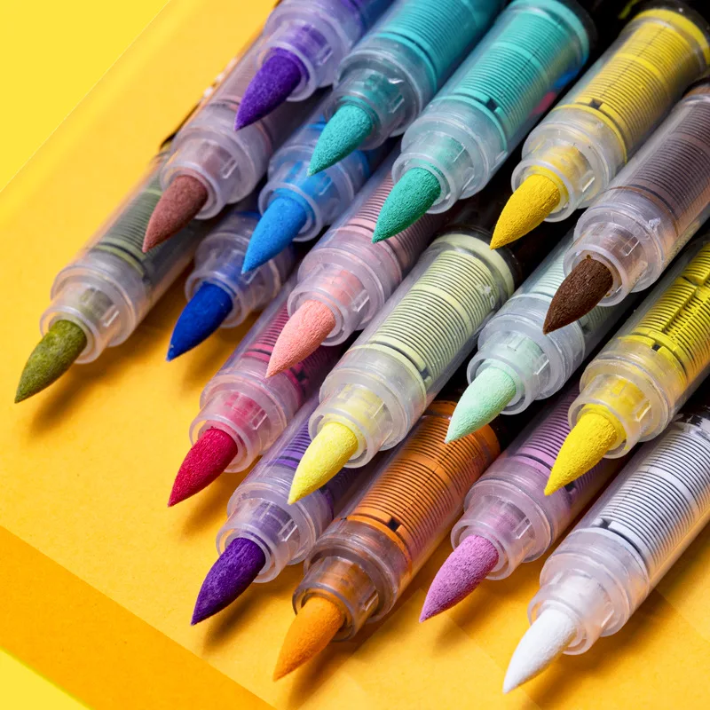 Art Paint on Ceramic Rock Wood Painting Water Based Brush Tips Non Toxic Acrylic Permanent Paint Pens