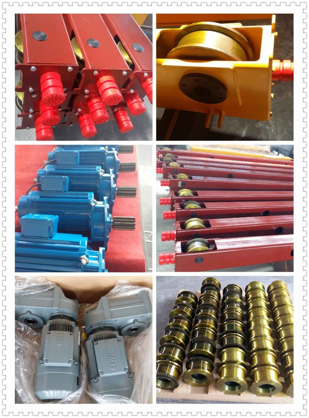 Rueda puente grua однобалочный мостовой кран, колесный блок, Концевая балка, концевой грузовик с редукторным приводом 10t