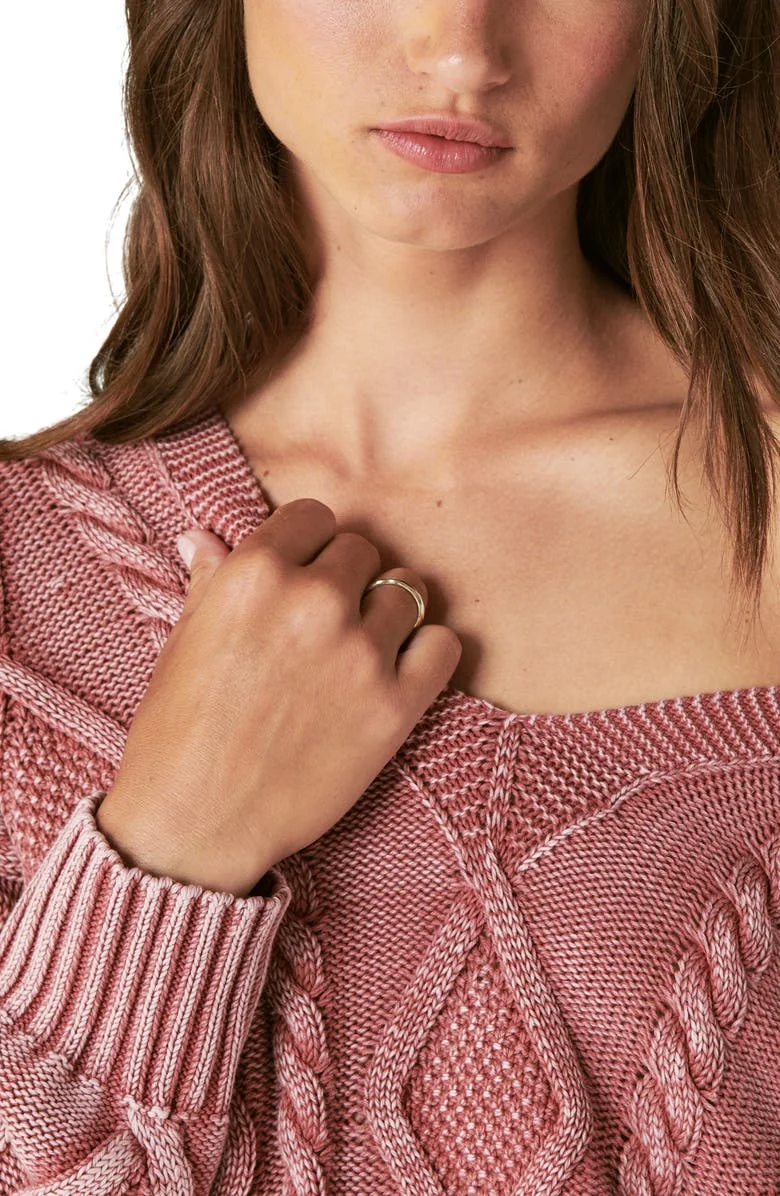 knitwear manufacturer Custom OEM & ODM Acid Wash Sweater women cable knit Jumper long sleeve women custom knit sweater