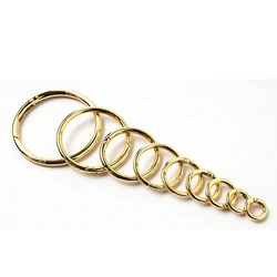 New Trend 9-50mm Zinc Alloy  Spring O Rings Keyring Spring Buckle Handbag Luggage Bag Accessories Openable Ring