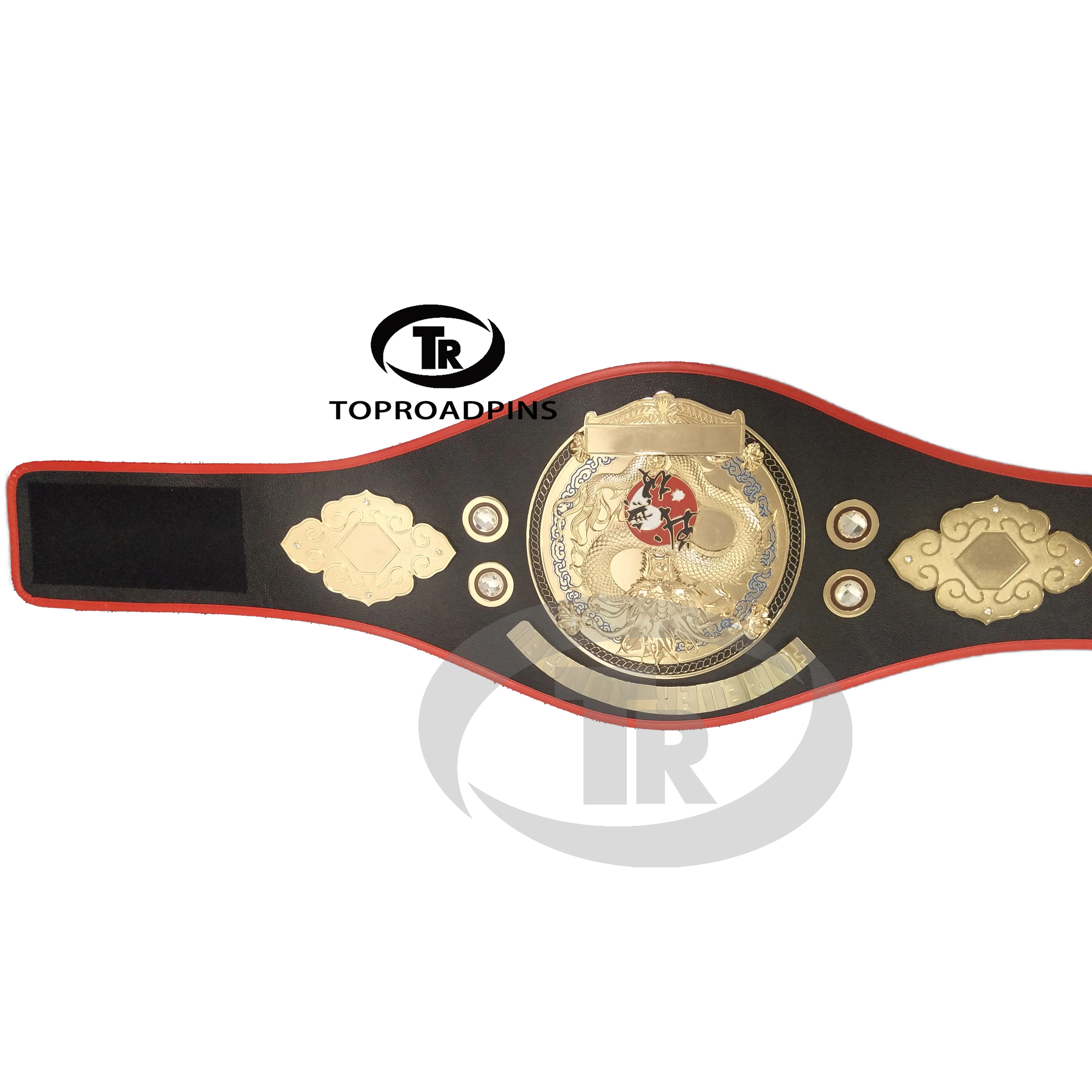 Custom Logo Free Design Gold Supplier American Style Colours Championship Wrestling Belt Fighting