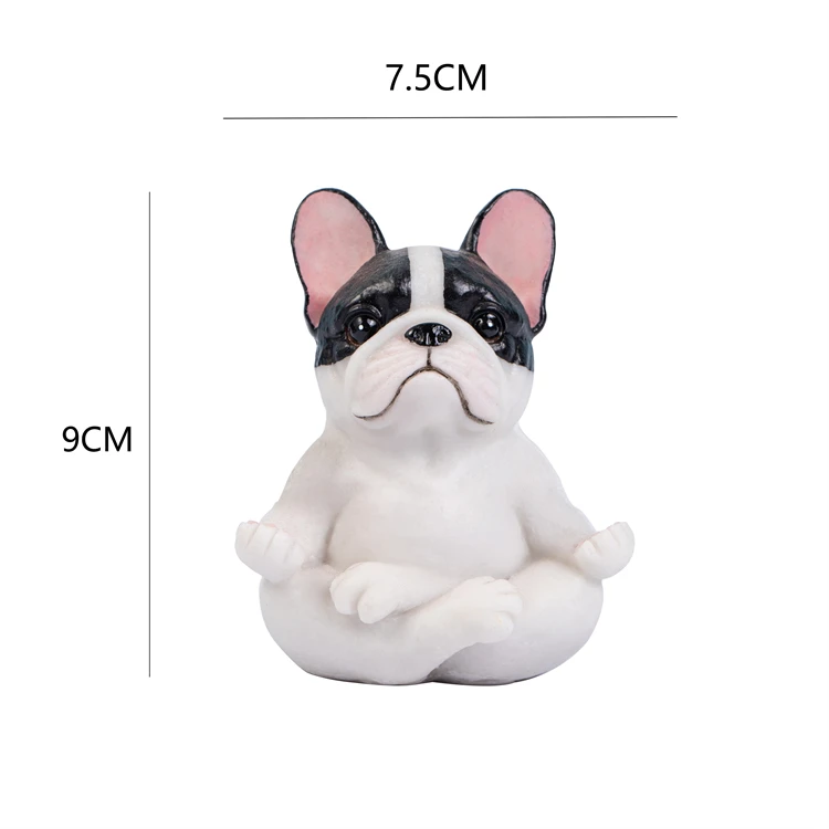 Hot sale modern art dog home decor resin sculptures custom color dogs figurines