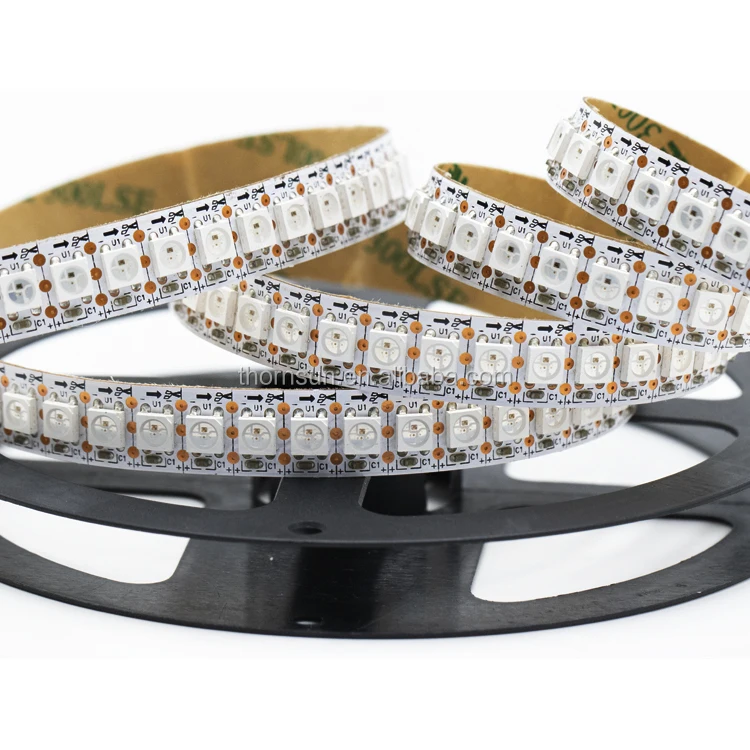 Bottom price 5v dc ws2812b 144 spi led strip ip68 waterproof outdoor lighting