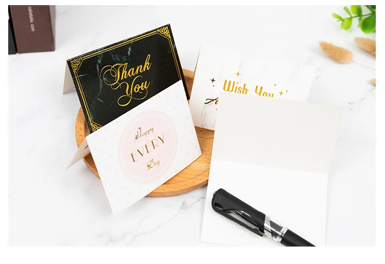 High Quality Luxury Custom metallic foil logo business card/postcard/wedding card/thank you card
