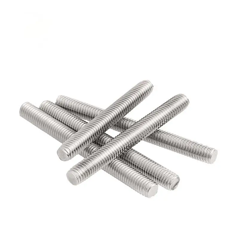 High quality 304 stainless steel M3-0.5 full threaded rod long thread screw stud bolt