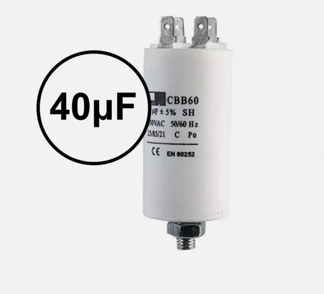 Start Run Motor Capacitor Compressor Air conditioning Water Pump 450v μF CBB60 All Size