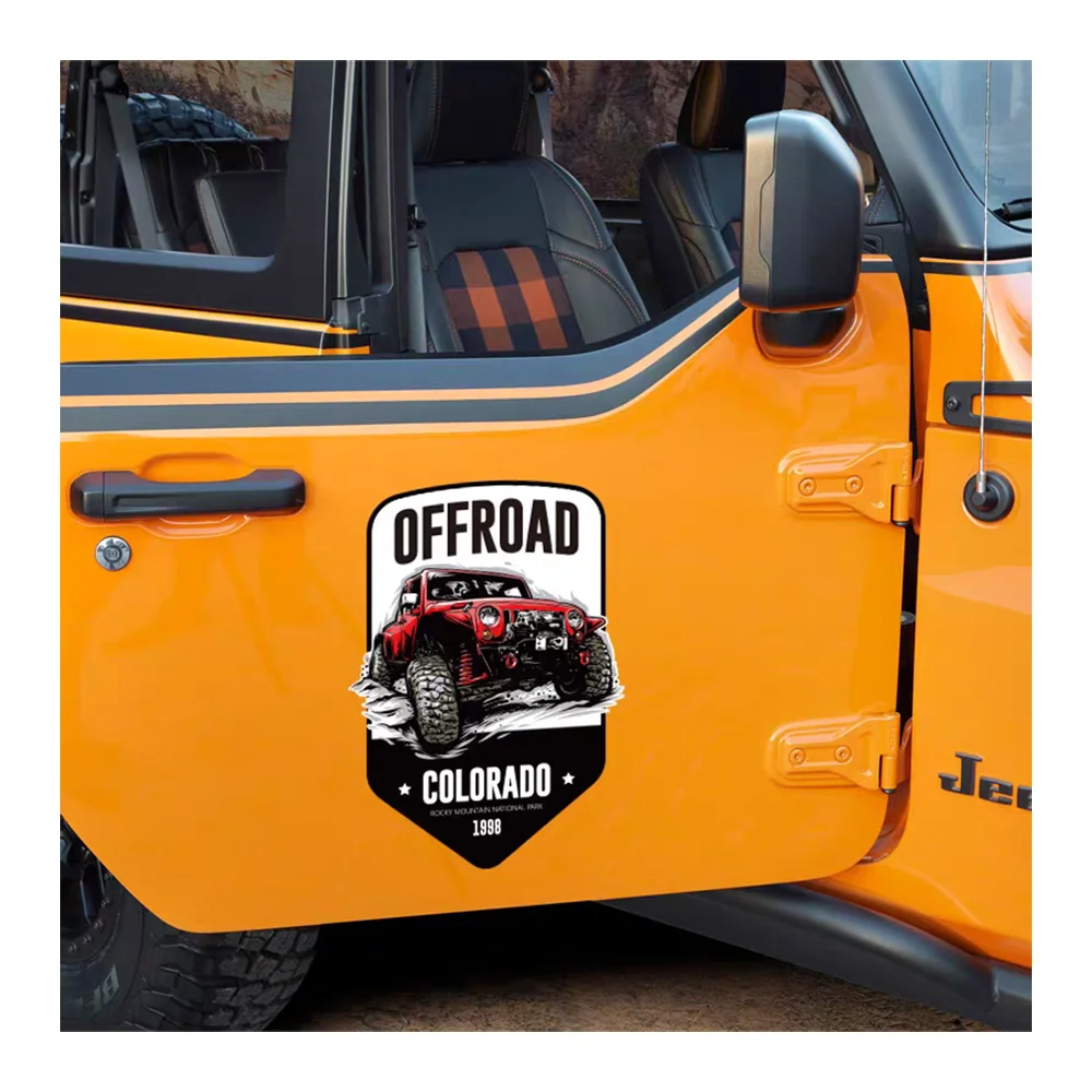 Weatherproof car door stickers Waterproof Vinyl car window stickers Decal anime car bonnet stickers for off-road vehicle SUV