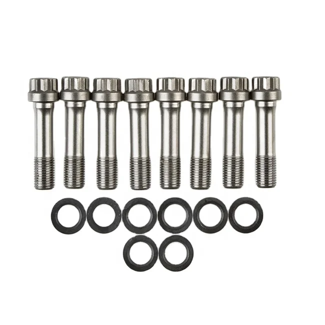 Titanium grade5 rod bolts with washer for racing car