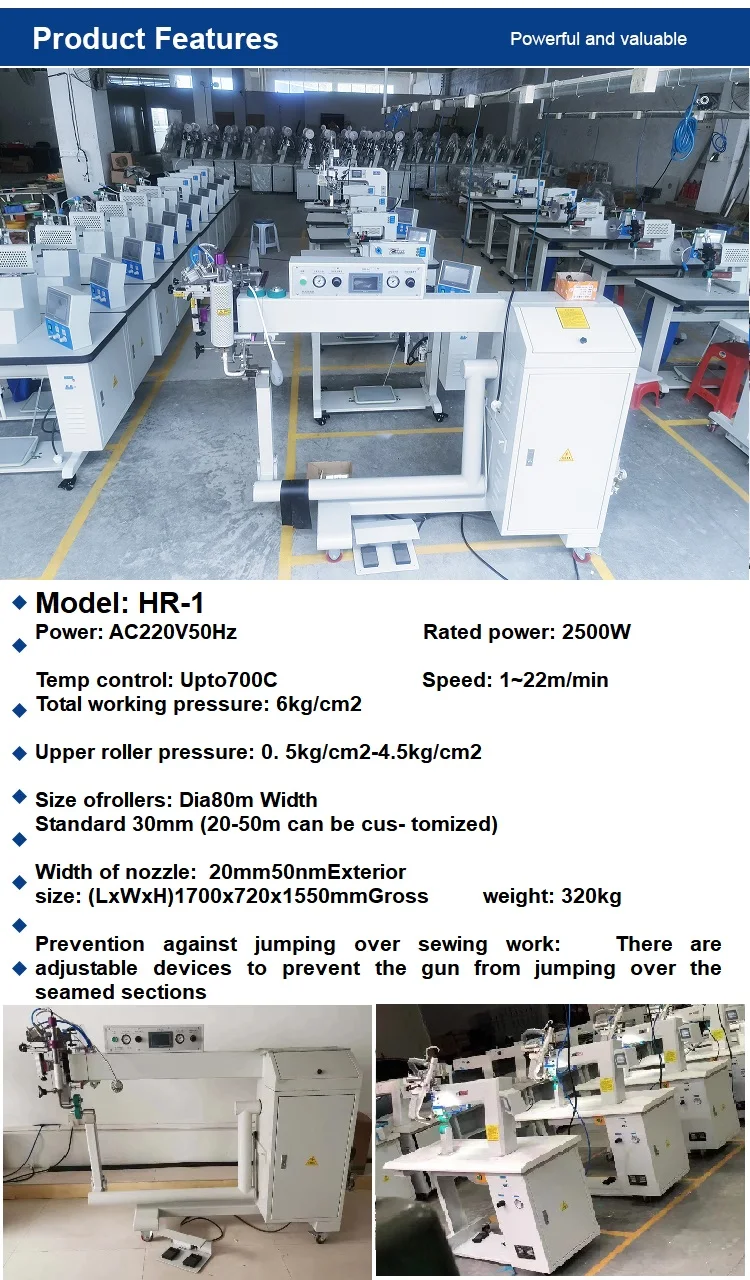 Hot Air Seam Sealing Machine for Sewing PVC Fabric Tarpaulin Tents