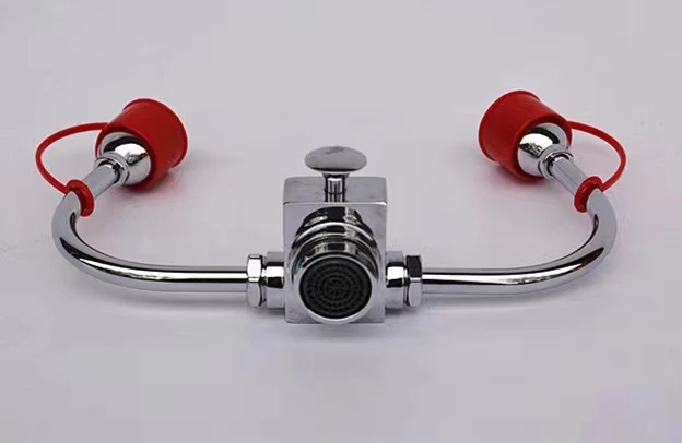 eye washer for faucet can be used for washing hands and eyes.